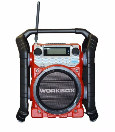 Радио WORKBOX, FM RDS, Aux-in, Bluetooth, IP 64