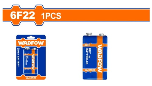 Алкална батерия WADFOW, 6F22, 9 V