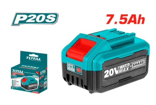 Акумулаторна батерия TOTAL Industrial, Li-Ion, 20 V, 7.5 Ah